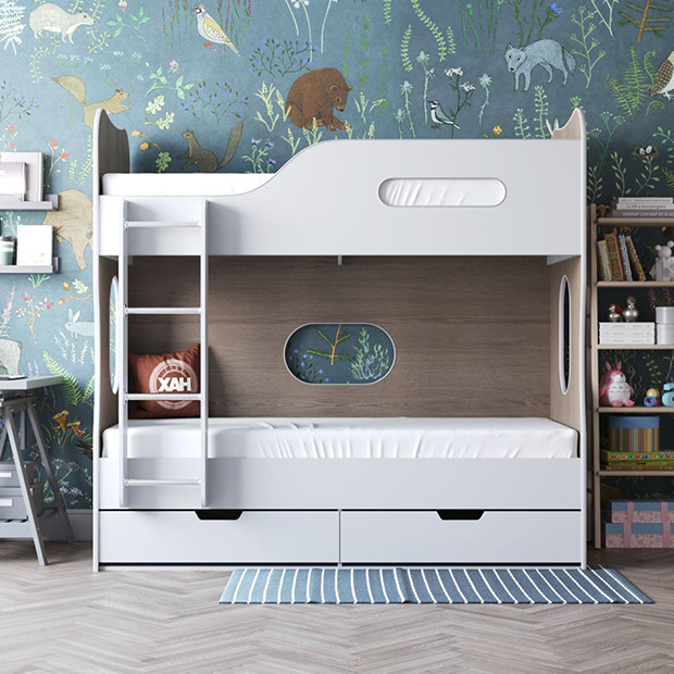 Детская двухъярусная кровать Артек вид спереди