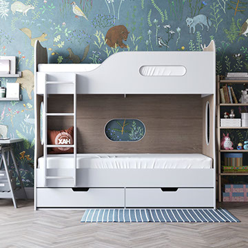 Детская двухъярусная кровать Артек вид спереди